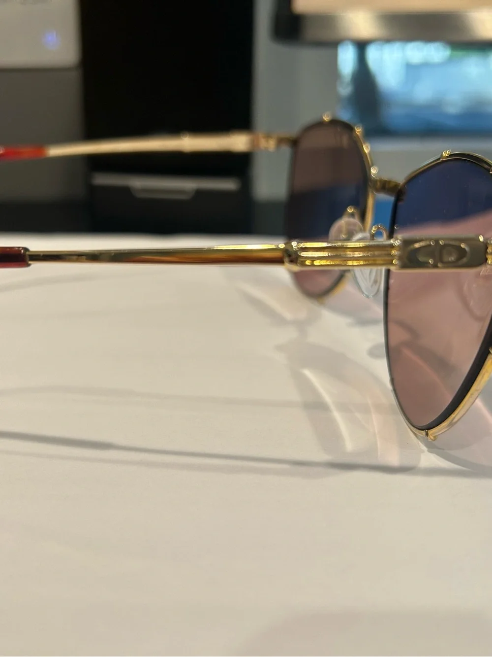 Christain Dior Gold Frames